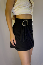 Draped Mini Skirt