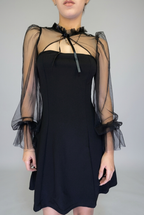 Sheer Mesh Bolero Mini Dress