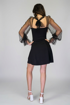 Sheer Mesh Bolero Mini Dress
