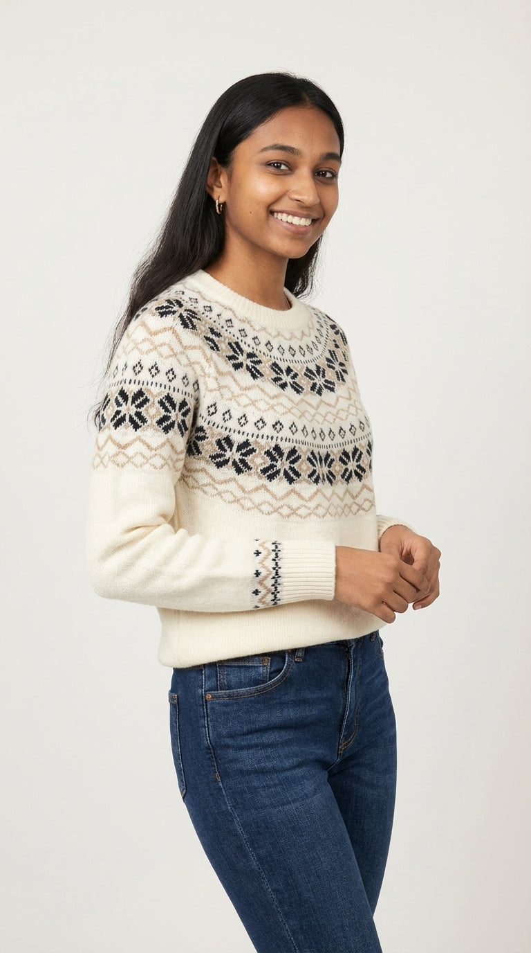 Classic Fair Isle Pullover Sweater