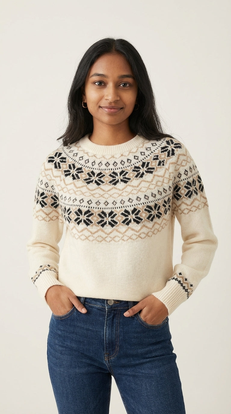 Classic Fair Isle Pullover Sweater