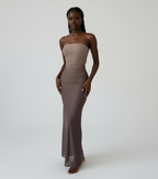 Bodycon Tube Dress with Graduated Color and Ruching