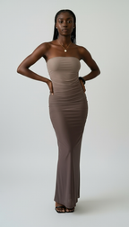 Bodycon Tube Dress with Graduated Color and Ruching