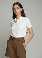 Pleated High-Waist Tailored Shorts (without belt)